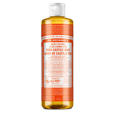 Dr. Bronner's Organic Pure Castile Liquid Soap Tea Tree 473ml