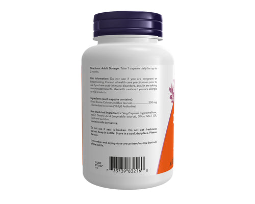 NOW Colostrum 500mg 120 Veggie Caps