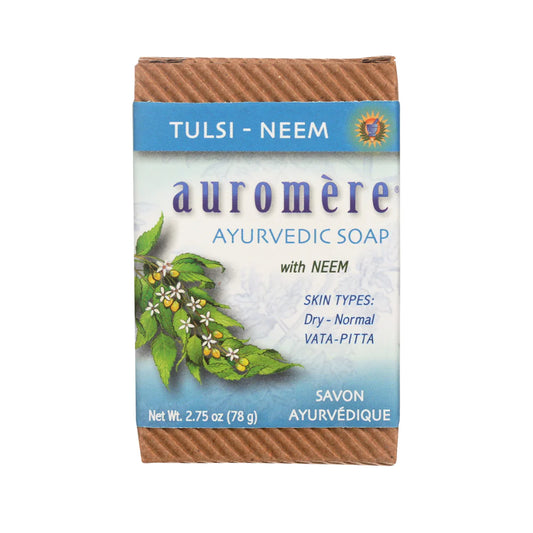 AUROMÈRE AYURVEDIC BAR SOAP | TULSI-NEEM