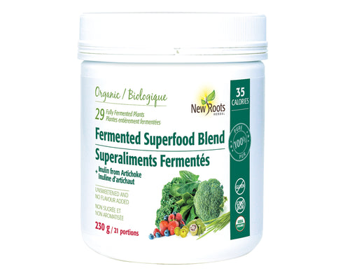 New Roots Organic Fermented Superfood Blend + Inulin 230g