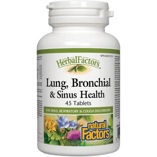 Natural Factors Lung, Bronchial and Sinus 45 tablets
