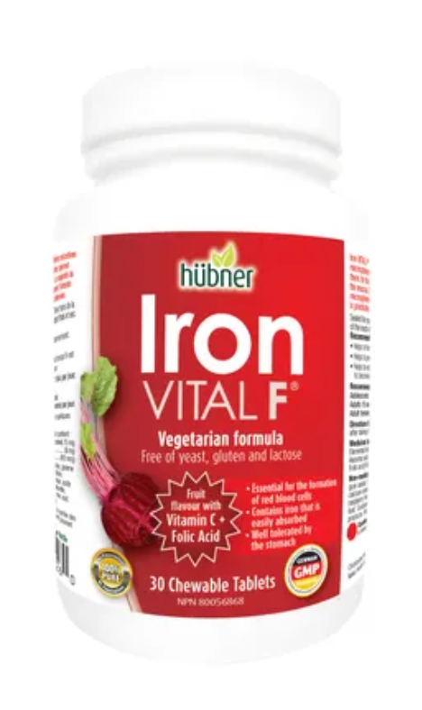 Hubner Iron Vital F 15mg 30 Tablets