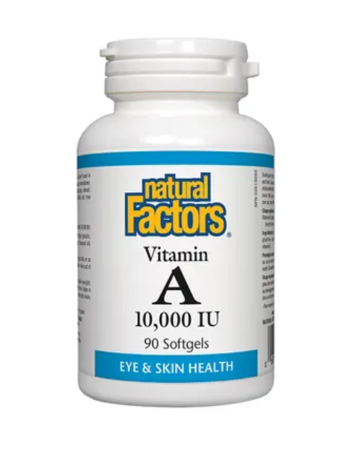 Natural Factors Vitamin A 10,000 IU (90 softgels)