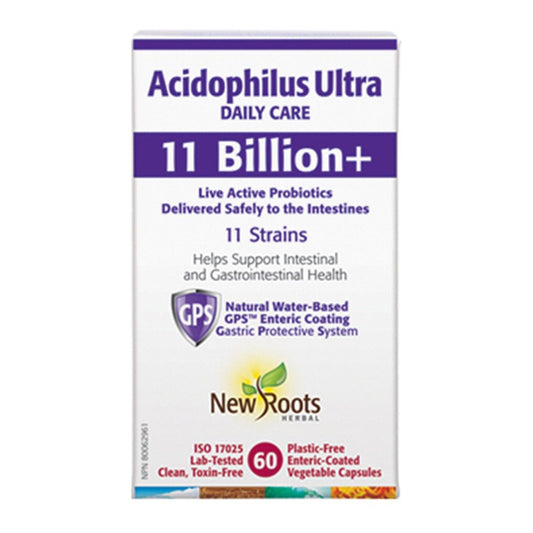 New Roots Acidophilus Ultra 11 Billion Plus 60 Veggie Caps