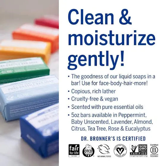 Dr. Bronner Soap Bars - Pack of 6