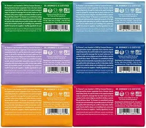 Dr. Bronner Soap Bars - Pack of 6