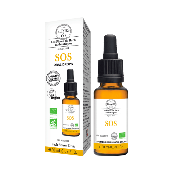 SOS Organic Compound Elixir 20 ml | Bach Flowers (Homeopathic)