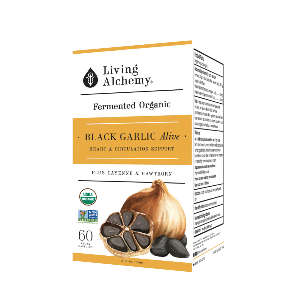 Living Alchemy Black Garlic 60 Veggie Caps