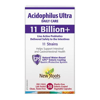 New Roots Acidophilus Ultra 11 Billion Plus 30 Veggie Caps