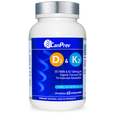 CanPrev D3 & K2 (60 Capsules)