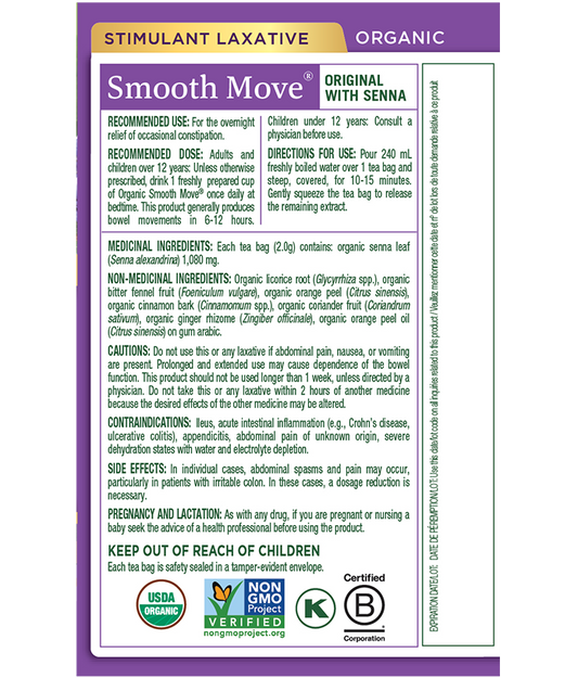 Traditional Medicinal Smooth Move Tea (16 tea bags)