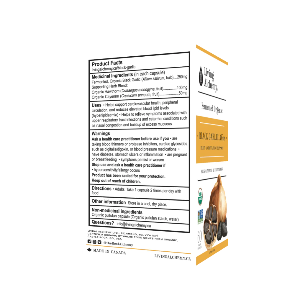 Living Alchemy Black Garlic 60 Veggie Caps