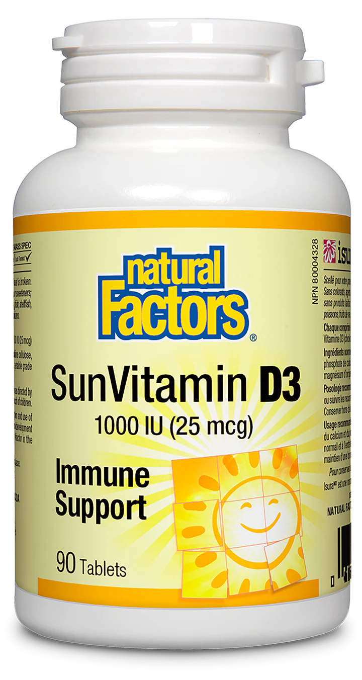 Natural Factors Vitamin D3 1000IU (90 tablets)