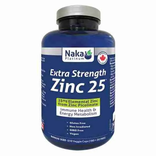 Naka Platinum Extra Strength Zinc 25