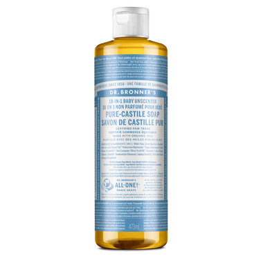 Dr. Bronner Baby Unscented Pure Castile Soap 473ml