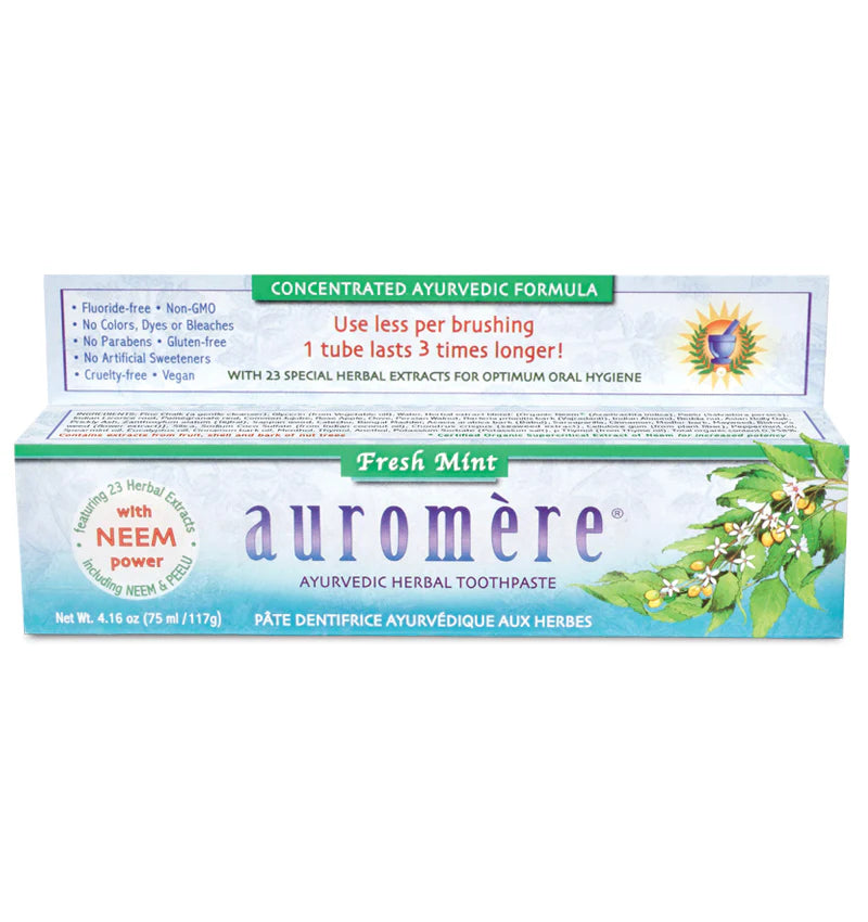 Auromere Ayurvedic Toothpaste Fresh Mint 117g