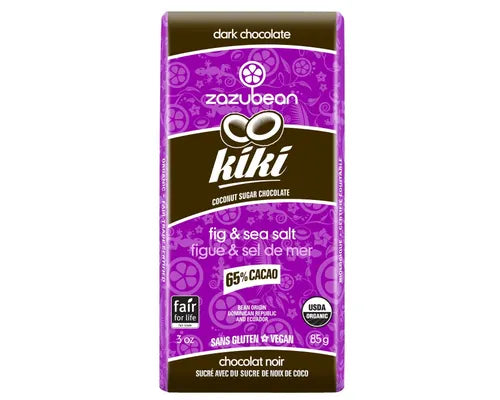 Zazubean Organic Dark Chocolate Kiki Bar 85g