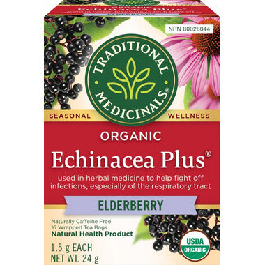 Traditional Medicinals Echinacea Plus Elderberry
16 Count