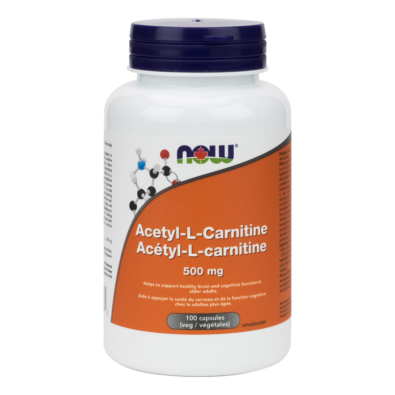 NOW Foods Acetyl-L-Carnitine 500 mg
100 Capsules