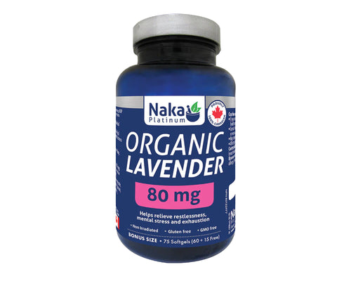 Naka Platinum Organic Lavender 80mg 60+15 Softgels