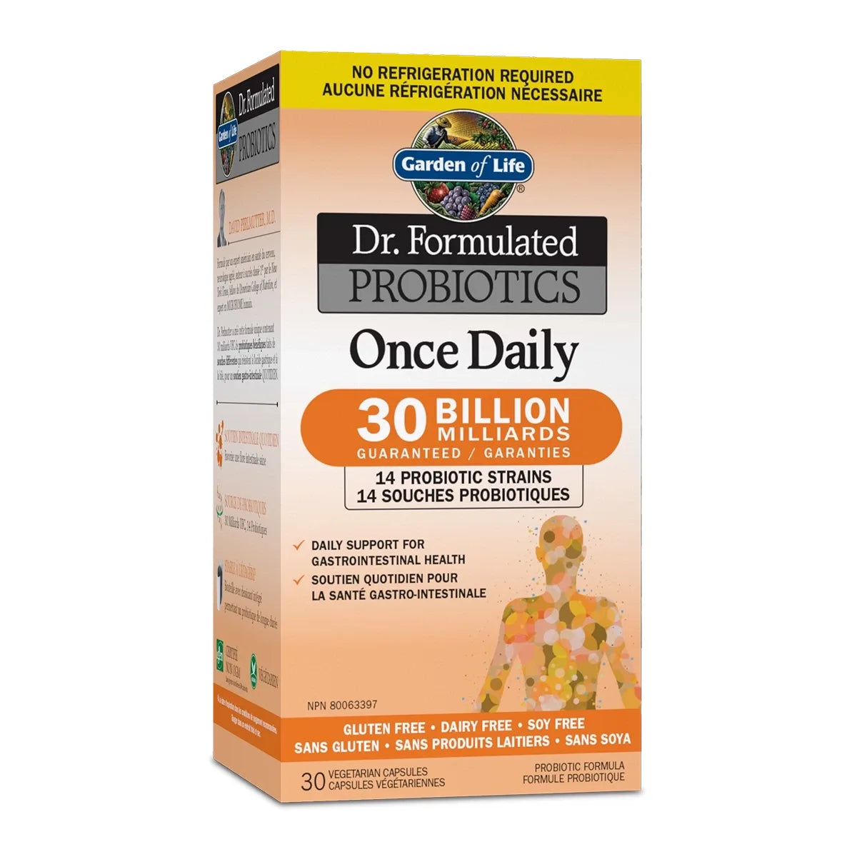 Garden of Life Dr. Formulated Probiotics Once Daily  30 Billion  CFU Shelf Stable 30 Veggie Caps