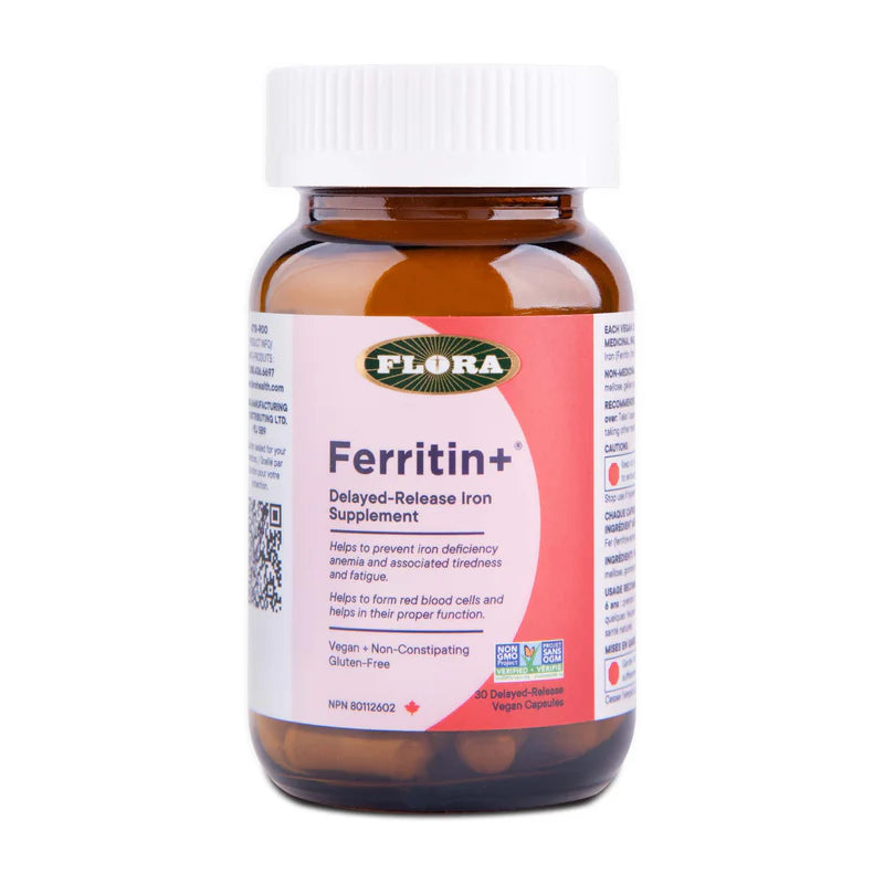 Ferritin+® Delayed-Release Iron Supplement 30 capsules