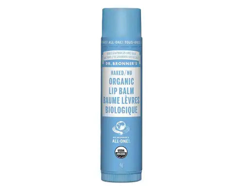 Dr. Bronners Organic Lip Balm Naked 4g - Organic and Non-GMO