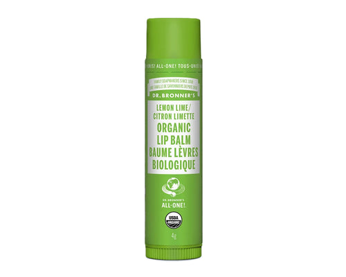 Dr. Bronners Organic Lip Balm Lemon Lime 4g - Organic
