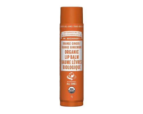Dr. Bronners Organic Lip Balm Orange Ginger 4g - Organic