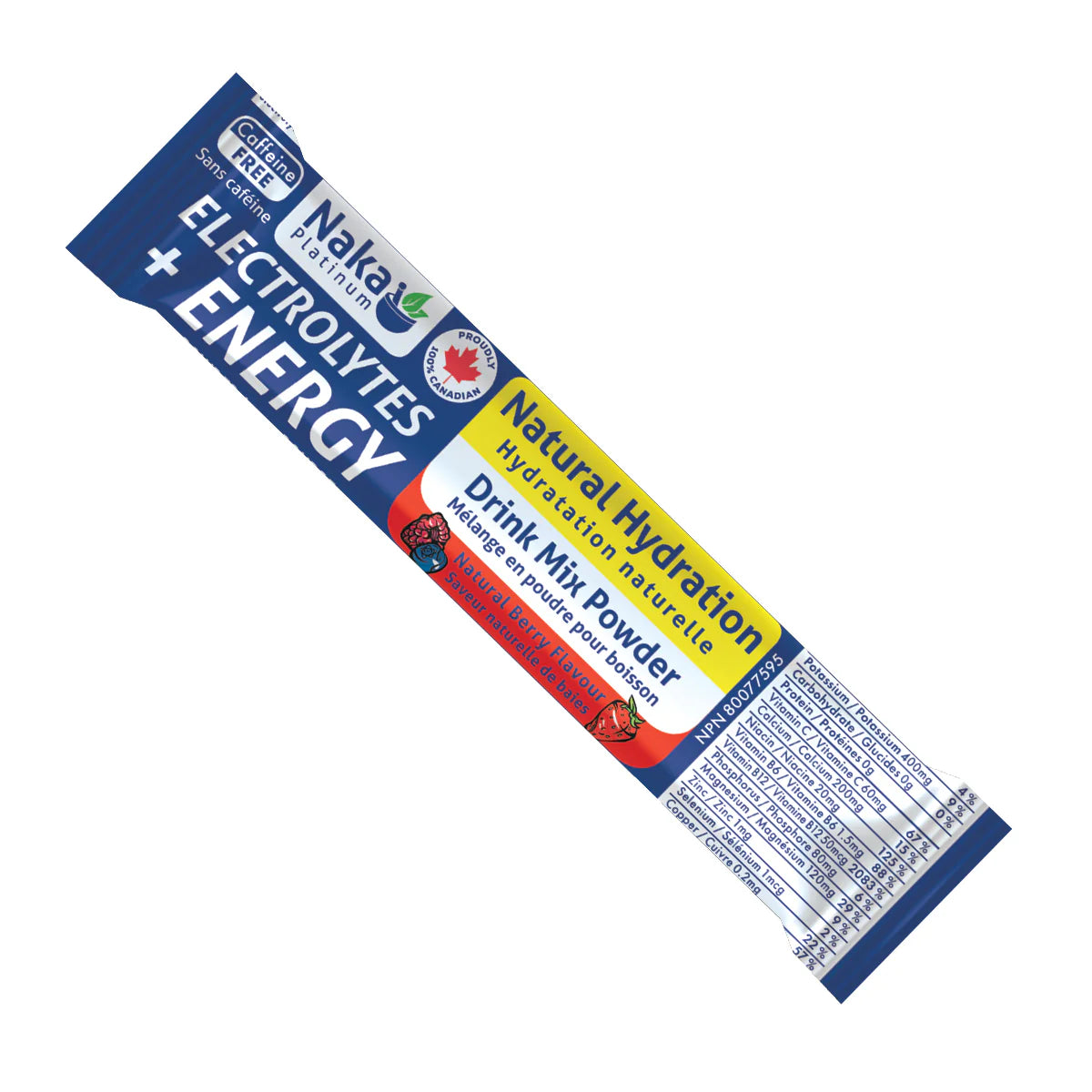 Naka Platinum Electrolytes + Energy 24-4.3g Sachets