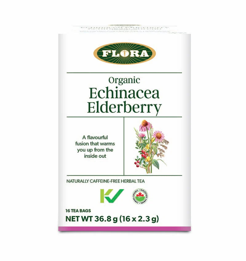 Flora Echinacea Elderberry Tea 16 Tea Bags