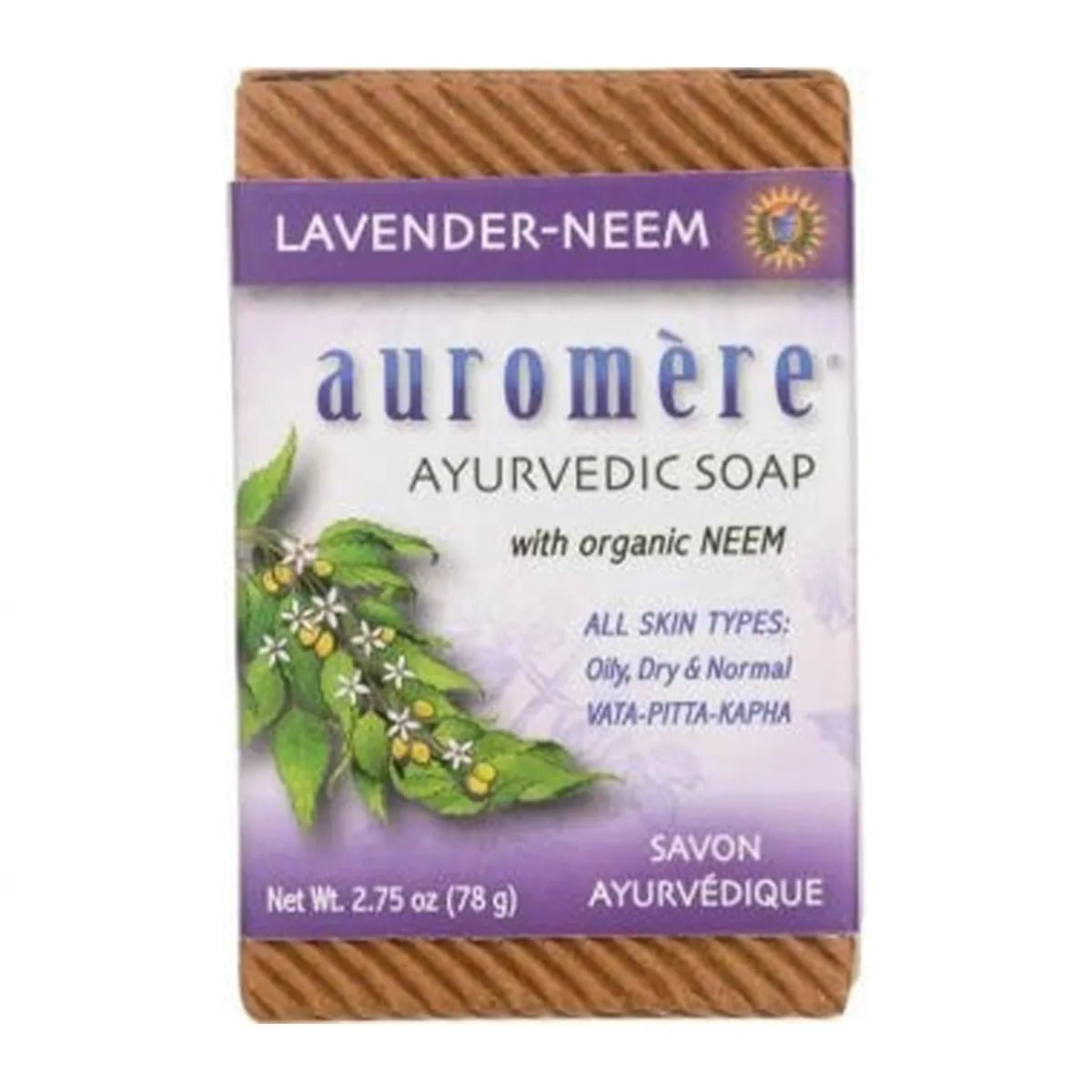 Auromere Ayurvedic Soap Lavender Neem 78g