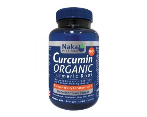 Naka Platinum Curcumin 95% Organic 60+30 Veggie Caps