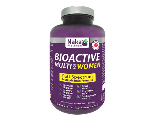 Naka Multivitamin for Women: (BioActive Multi Women - 120 V-Caps)