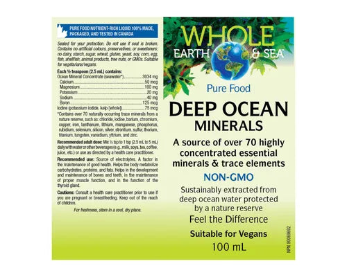 Whole Earth and Sea Deep Ocean Minerals 100ml