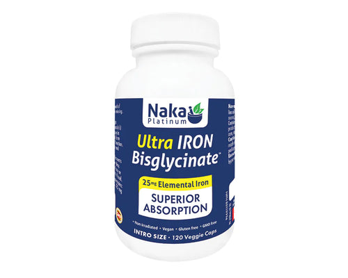 Naka Platinum Ultra Iron Bisglycinate 25mg 120 capsules