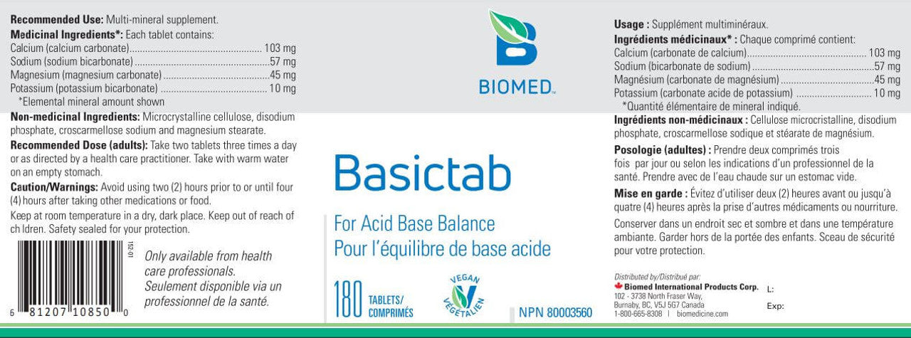 Biomed Basictab 180 Tablets
