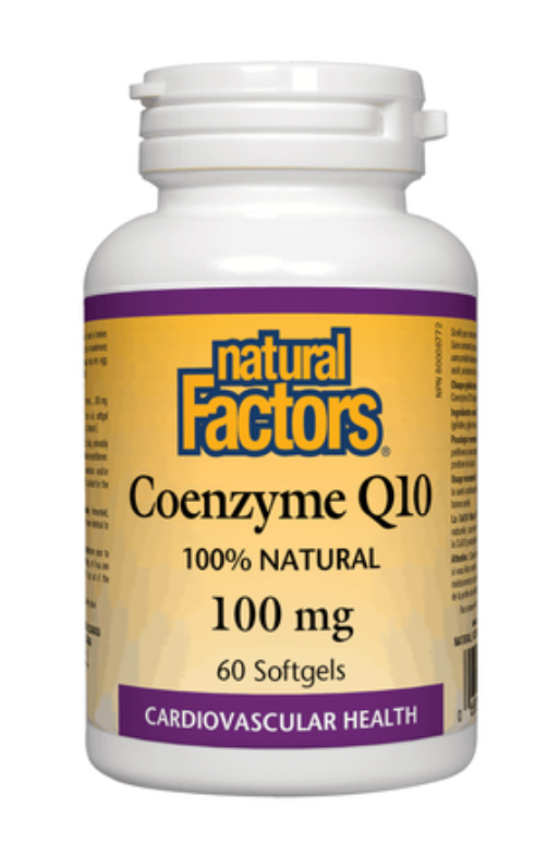 Natural Factors Coenzyme Q10 100mg 60 Softgels