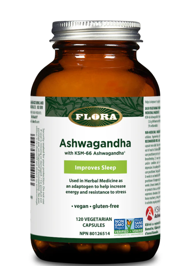 Flora Ashwagandha KSM-66® 300 mg (120 capsules)