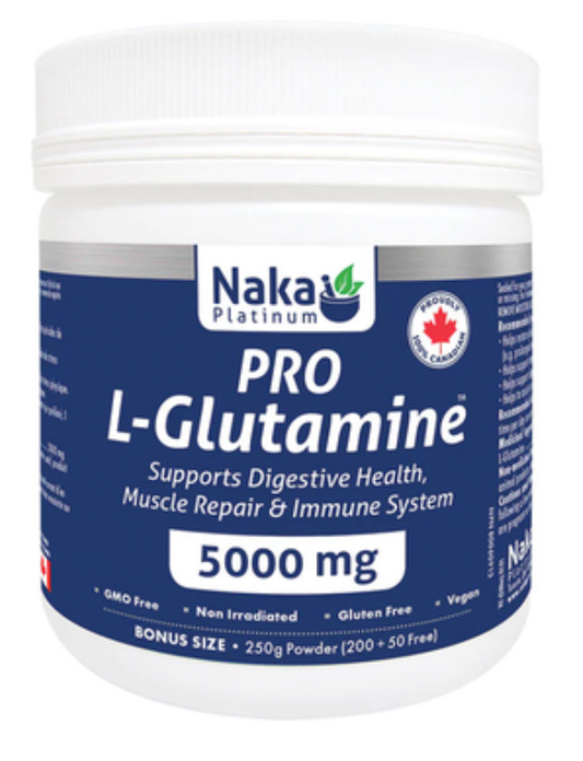 Naka Platinum Pro L-Glutamine Powder 5000mg 200+50g