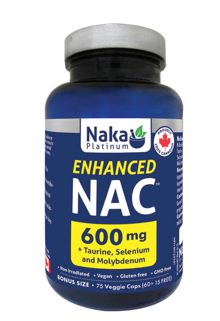 Naka Platinum Enhanced NAC 600mg (75 caps)