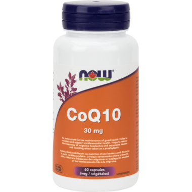 Now Brand CoQ10 30mg.  60 Capsules