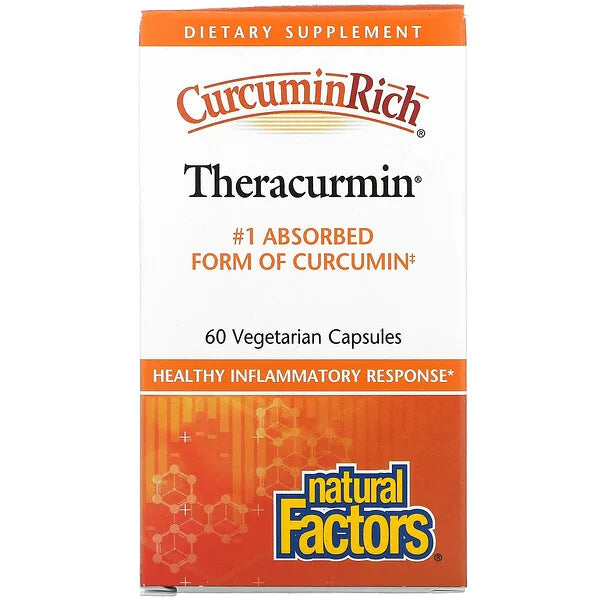 Natural Factors Curcumin Rich Theracurmin 60 Veggie Caps