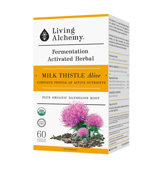 Living Alchemy Fermented Milk Thistle Alive (60 Capsules)