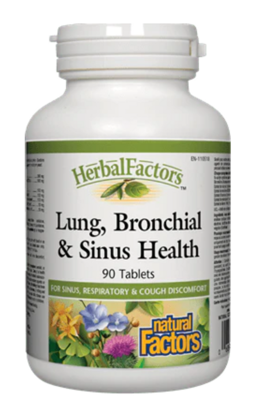 Natural Factors Lung, Bronchial and Sinus 90 tabs