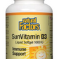 Natural Factors Sun Vitamin D3 1000 IU 180 Tablets