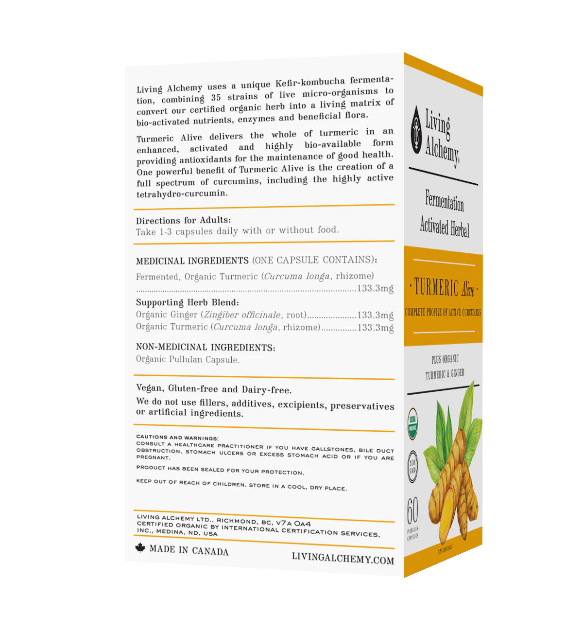 Living Alchemy Turmeric Alive (60 Capsules)