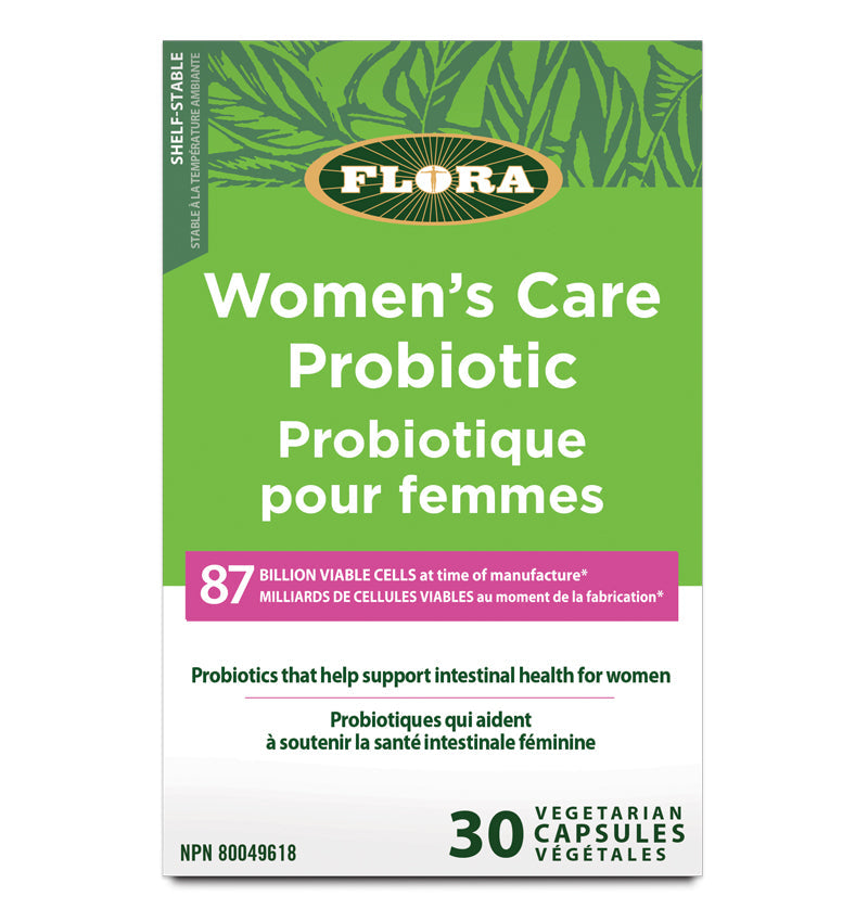 Flora Women's Care Probiotic Box with 30 vegetarian capsules