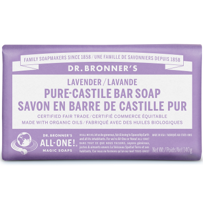 Dr. Bronner's Lavender Pure Castile Soap Bar