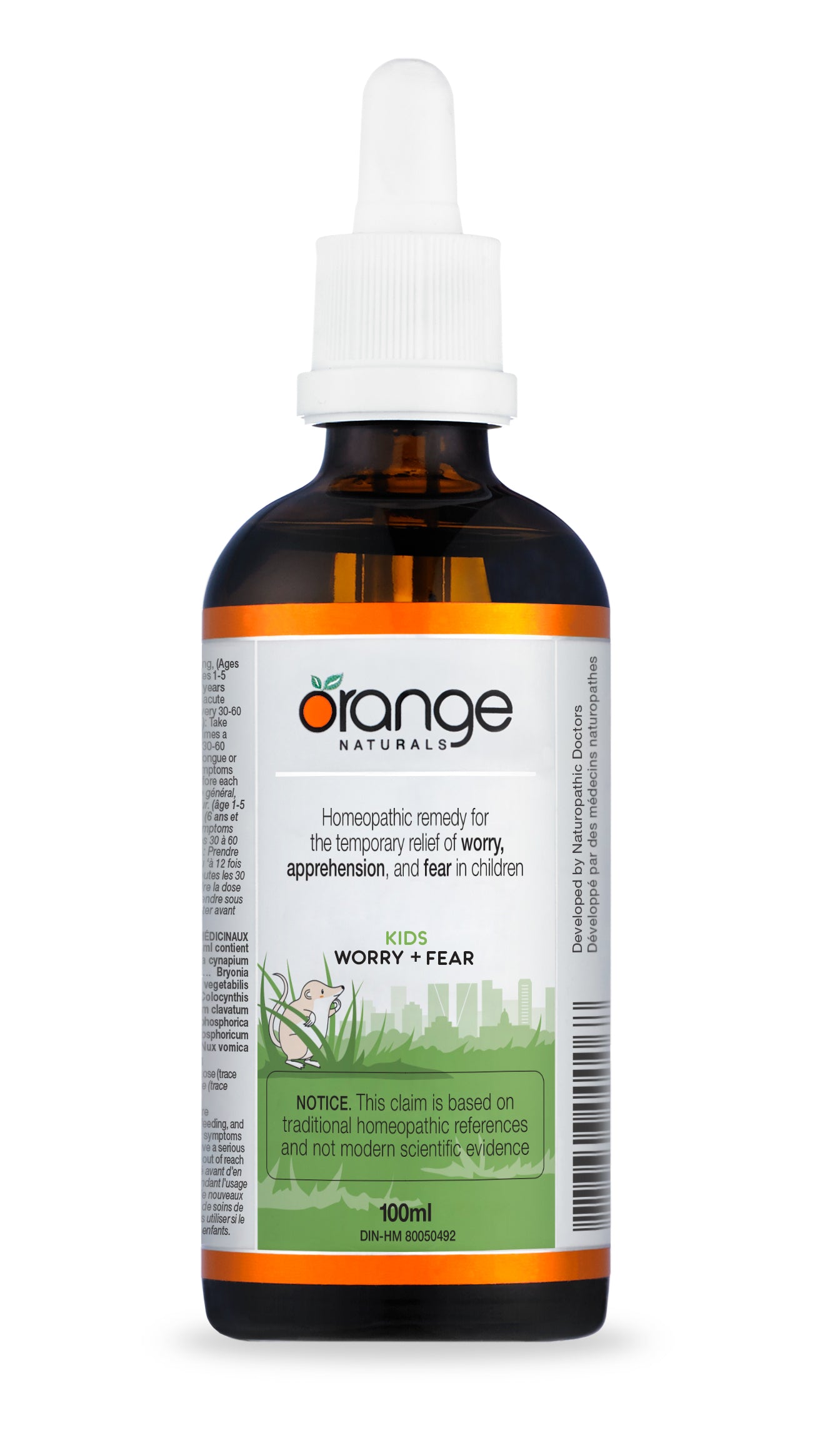 Orange Naturals Worry + Fear For Kids 100 ml: